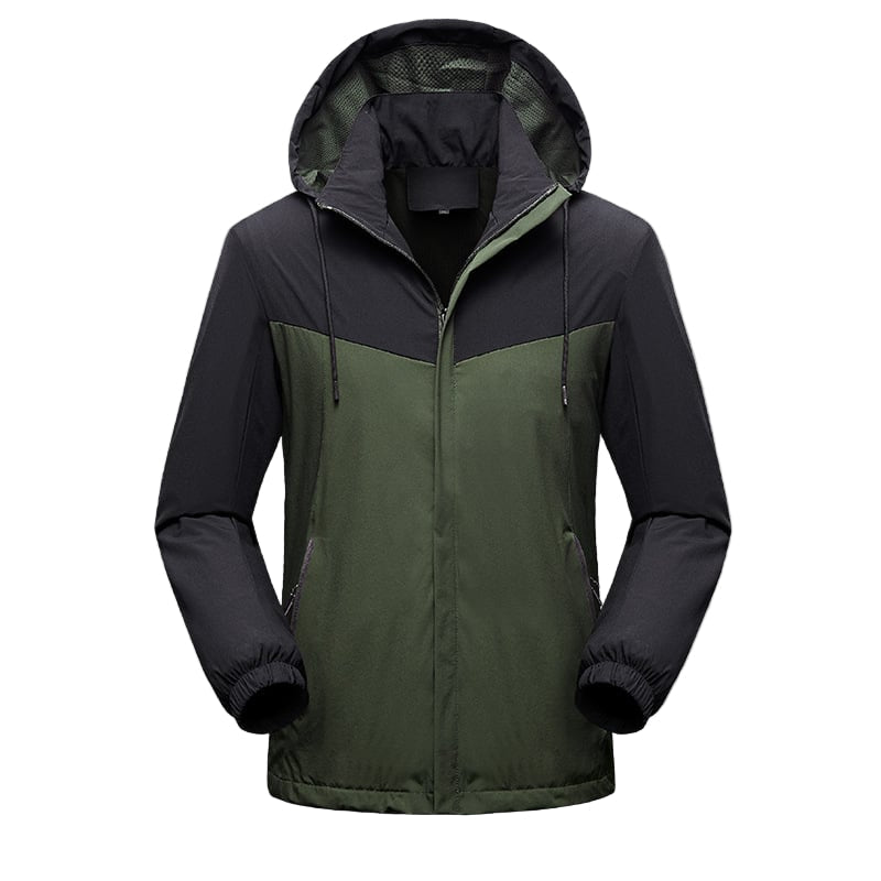 Krohn-e | Wasserdichte Herren Sportjacke mit verstellbarer Kapuze