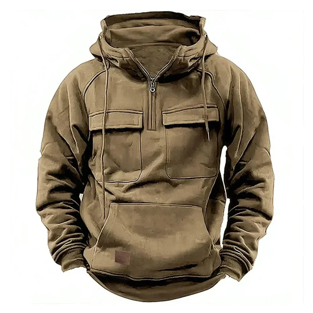 Krohn-e | Warme Hoodie mit hallem Reißverschluss