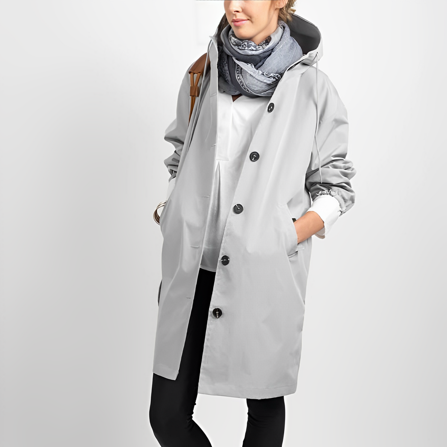 Krohn-e | Kapuzenregenmantel für Damen Herbstausgabe