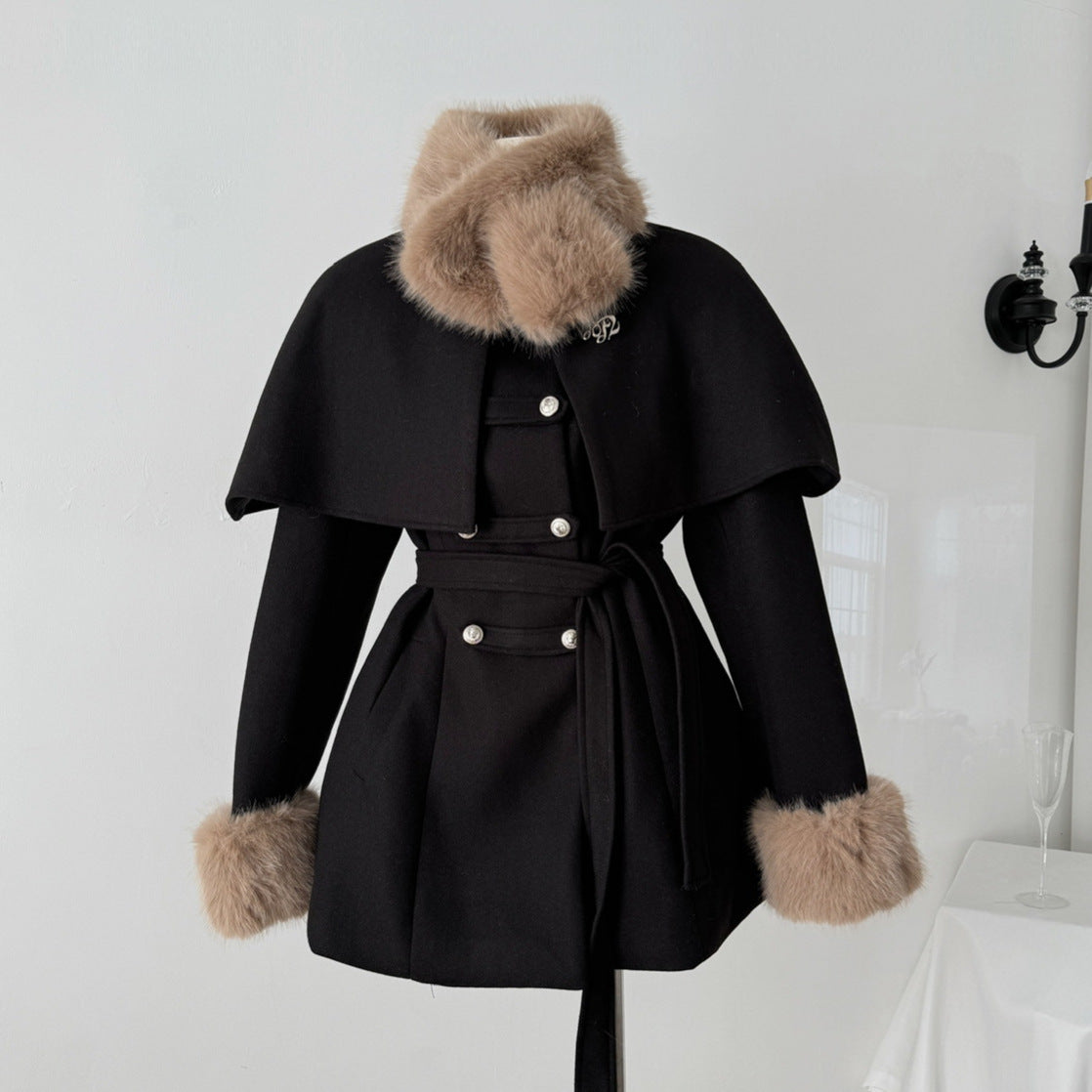 Krohn-e | Lang mit Abnehmbarem Kragen für Frauen Ideal für Den Winter