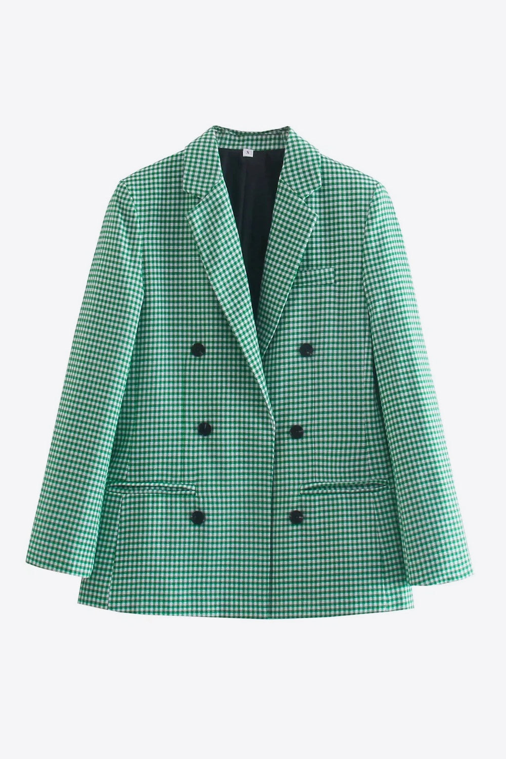 Krohn-e | Kariertes Doppelbreasted Blazer
