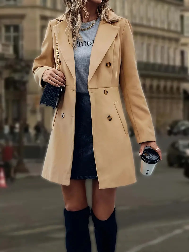Krohn-e | Zweireihiger Ubermantel für Damen
