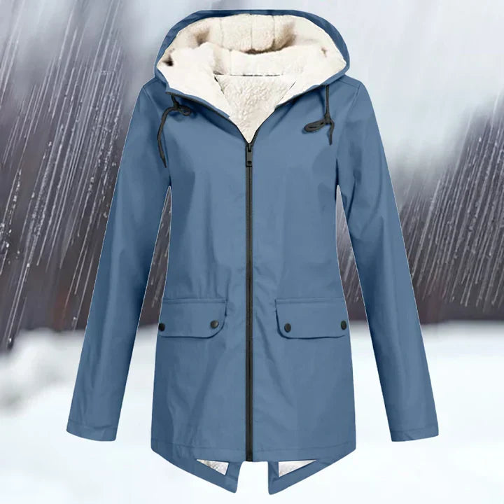 Krohn-e | Wind und Wasserdichte Jacke mit Kapuze und Verdickung