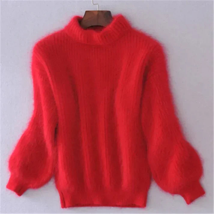 Krohn-e | Weinlese Angora Pullover
