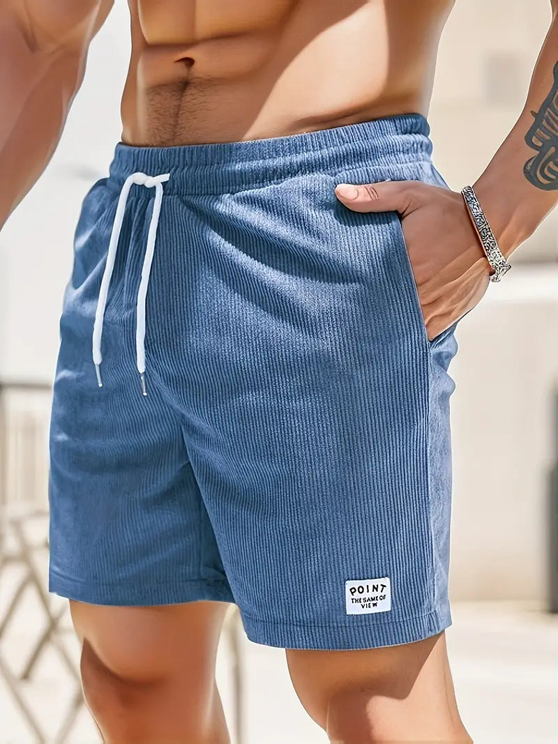 Herren Cordshorts mit bequemem, verstellbarem Bund