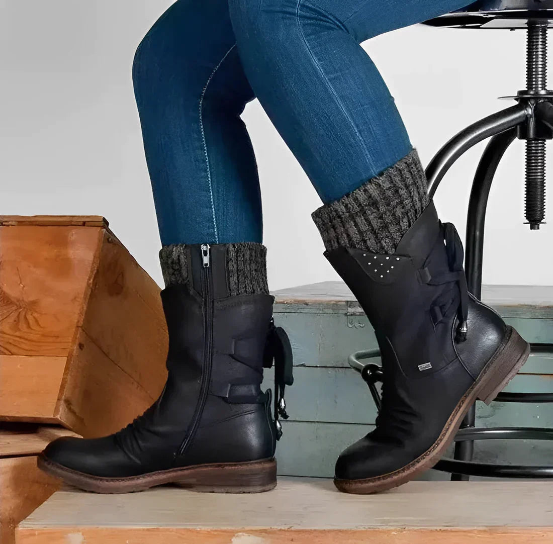 Krohn-e | Große Größe Kurze Stiefel Winterkollektion