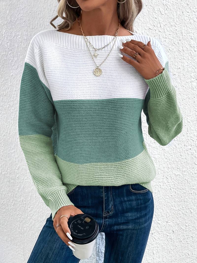 Lyra: Modischer Pullover mit Rundhals
