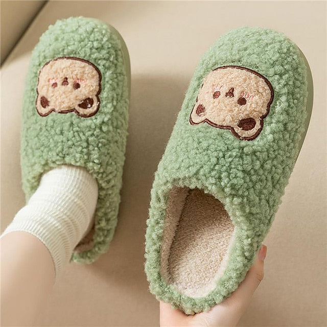 Krohn-e | Bequeme Damen Hausschuhe mit Tiermuster