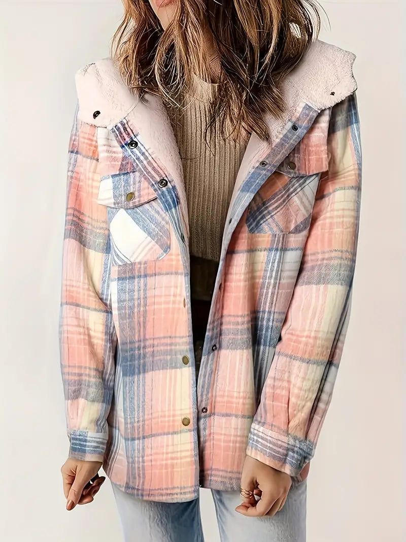 Krohn-e | Winter Karierte Zip Jacke