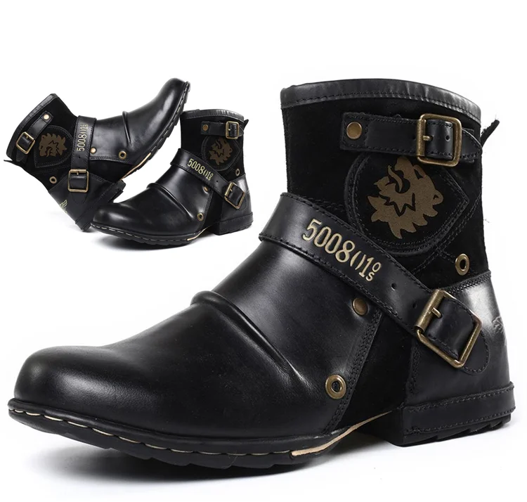 Krohn-e | Weinlese Stil Herrenstiefel