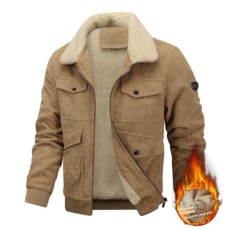 Herren-Fleecejacke Oliver mit Taschen