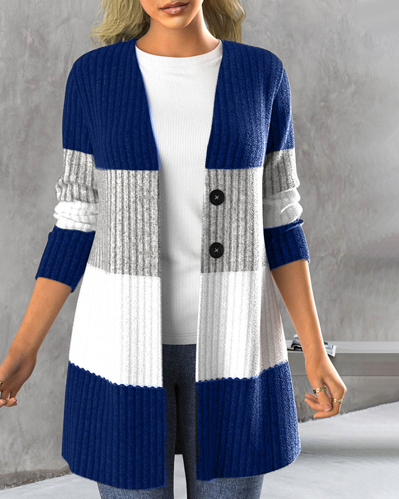 Uisara: Farbblock-Jacke für entspannten Style