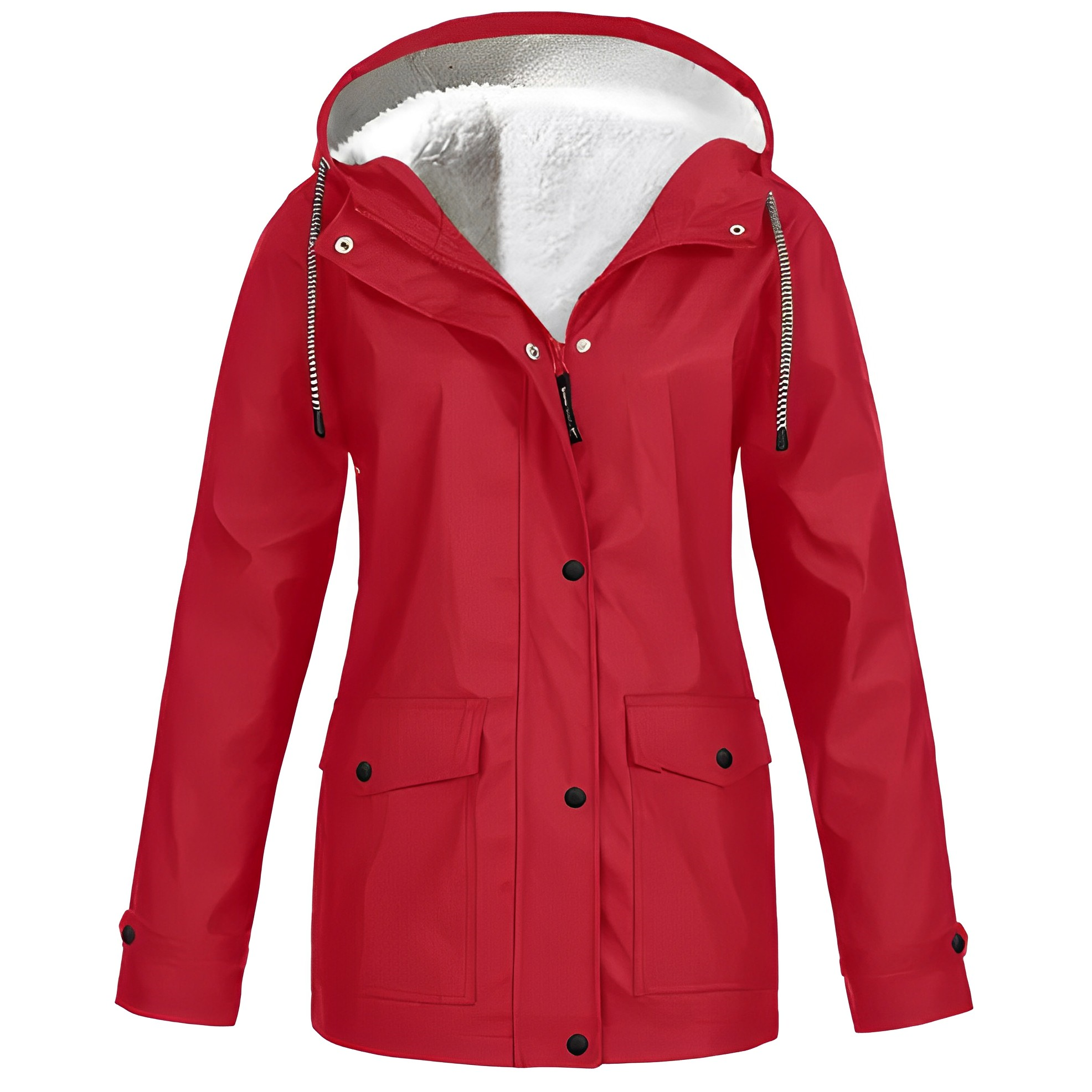 Krohn-e | Outdoor-Haubenmantel mit Fleece-Futter für Damen