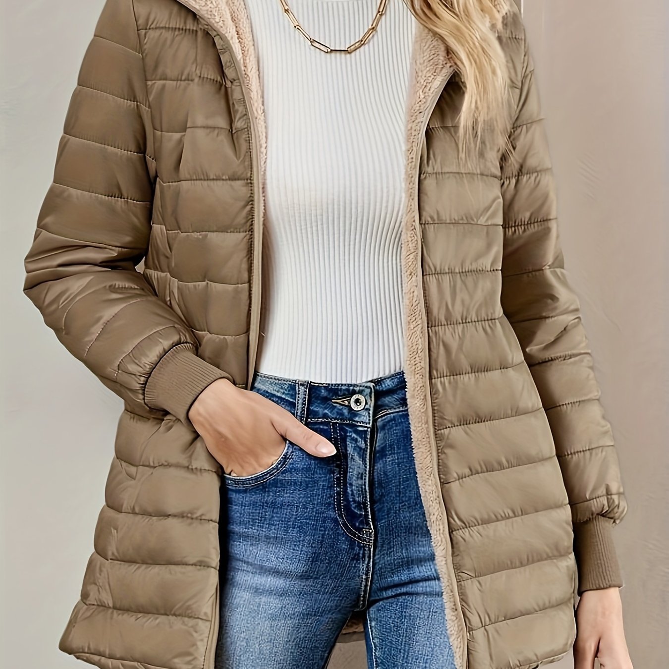 Krohn-e | Fleecegefütterte Zip-Jacke