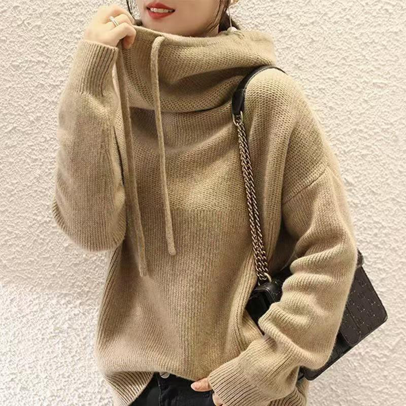 Krohn-e | Strick-Hoodie-Pullover für lässigen Komfort