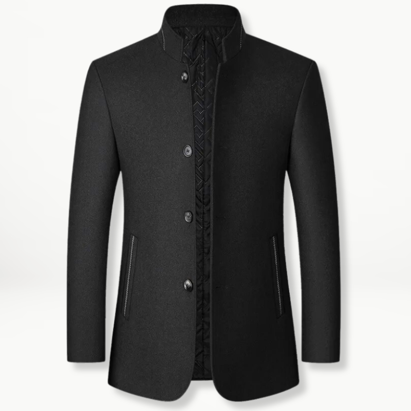 Krohn-e | Jacke mit Knöpfen Wollmischung Klassisch, Elegant