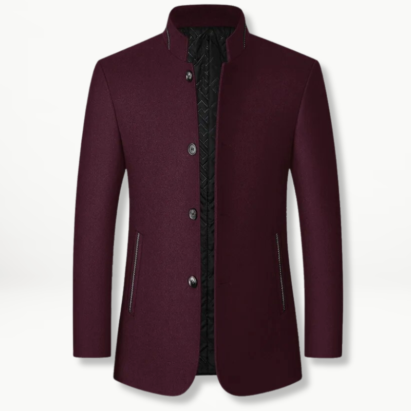 Krohn-e | Jacke mit Knöpfen Wollmischung Klassisch, Elegant