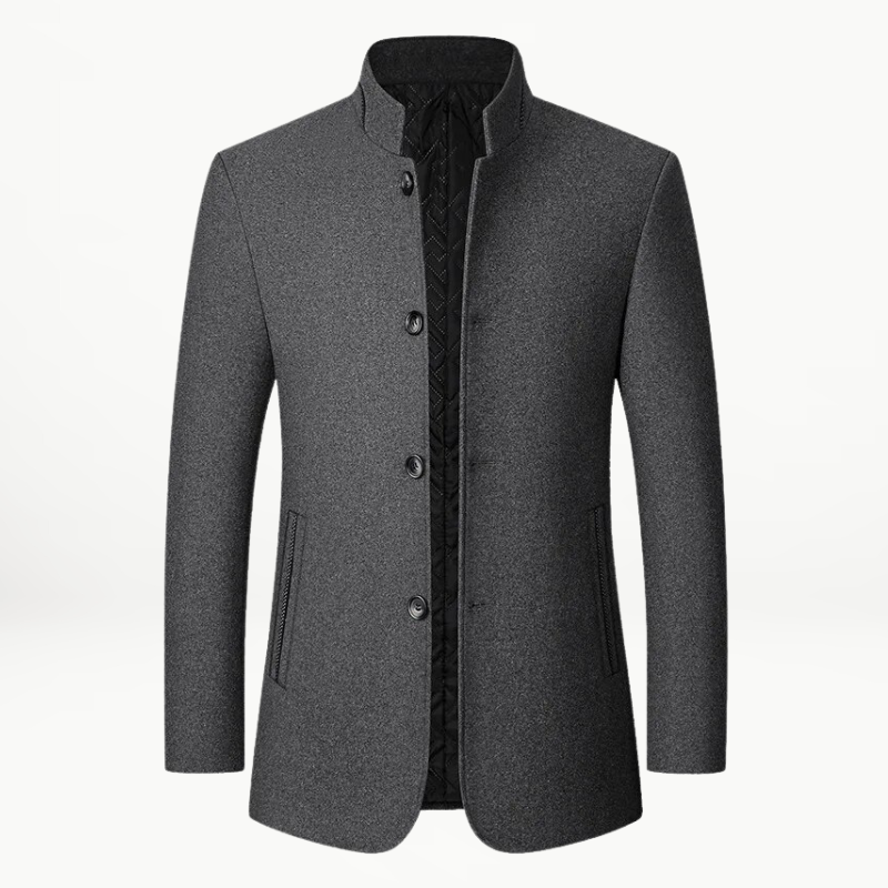 Krohn-e | Jacke mit Knöpfen Wollmischung Klassisch, Elegant