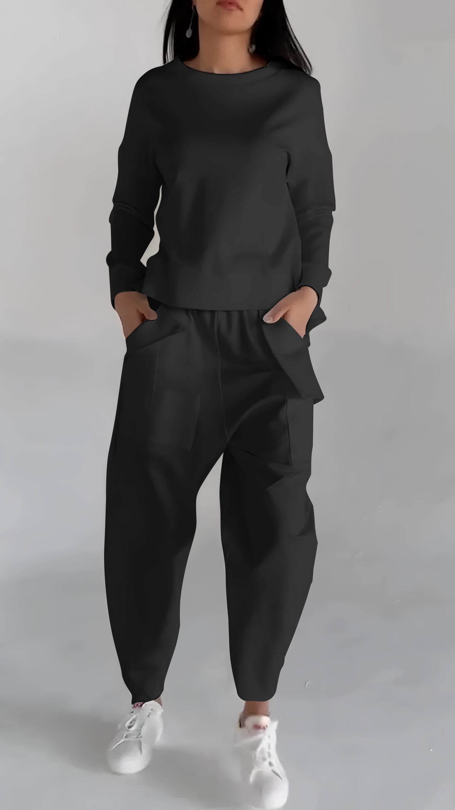 Krohn-e | Funktionales Damensatz mit Leichtem Pullover Look