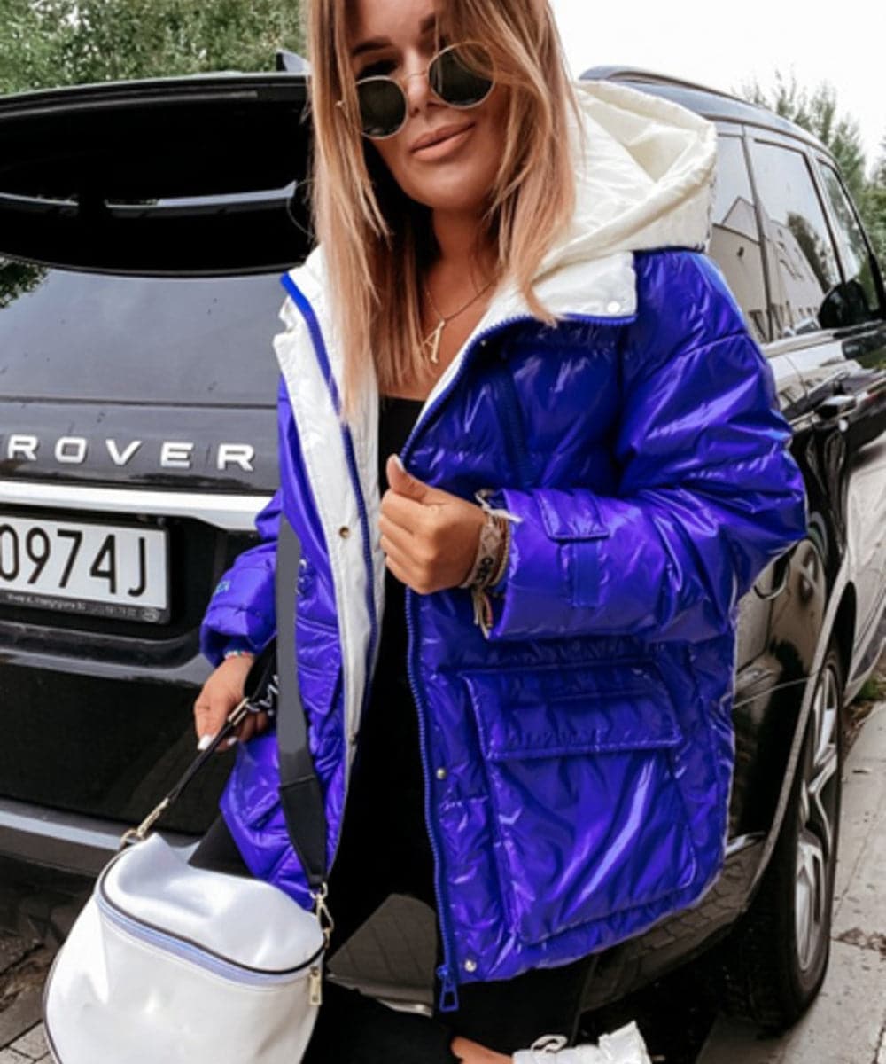 Krohn-e | Pufferjacke - Wasserabweisend - Gepolstert mit Kapuze - mit Reißverschluss und Taschen