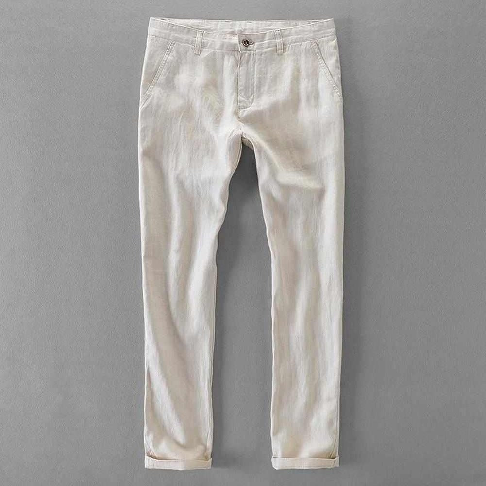 Elegant North Royal Ocean Tide Linen Trousers