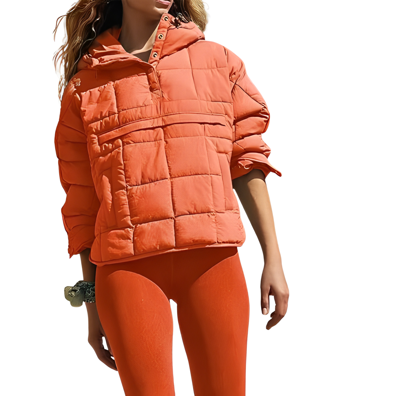 Grier: Einfache, gesteppte Kapuzenjacke