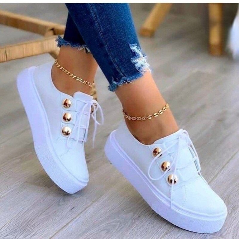 Edle, bunte Damen-Sneaker aus Leder