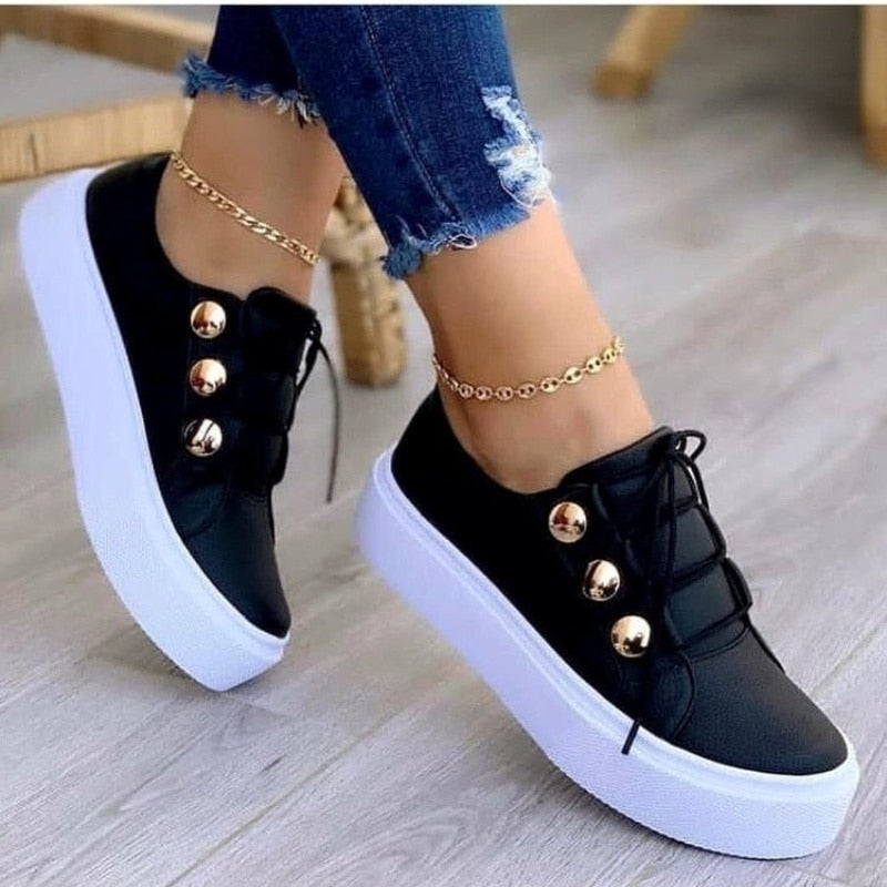 Edle, bunte Damen-Sneaker aus Leder
