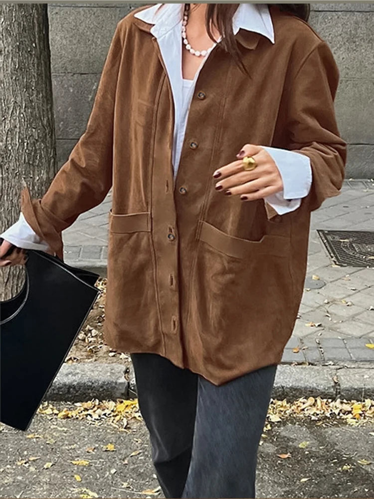 Krohn-e | Trendy Woll Frauenmantel