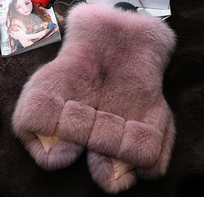 Damen elegante Fellweste Krohn-e
