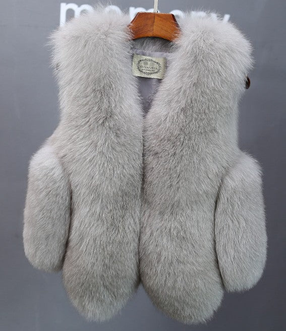Damen elegante Fellweste Krohn-e