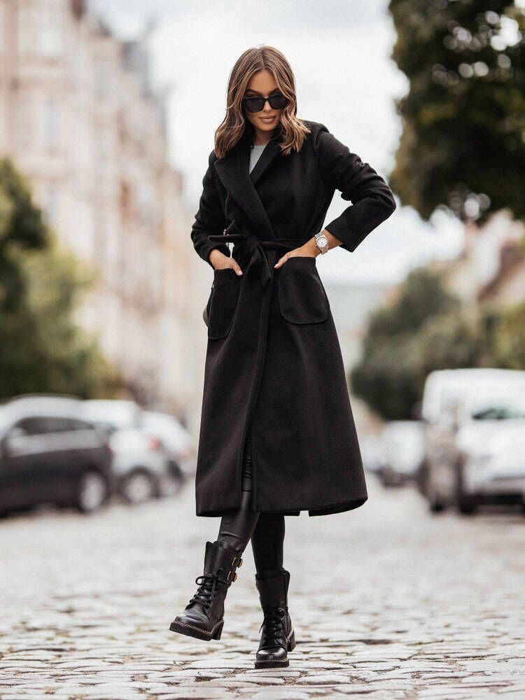 Damen Langarmmantel - Eleganter Jinte Mantel