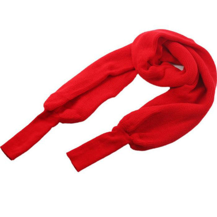 Damen weich gestrickter Schal mit modischem Knoten-Design Krohn-e