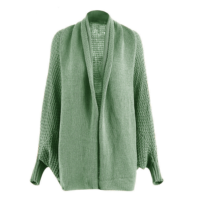 Damen Grobstrickjacke im lässigen Oversized-Stil mit tiefem Schnitt und voluminösen Ärmeln Krohn-e