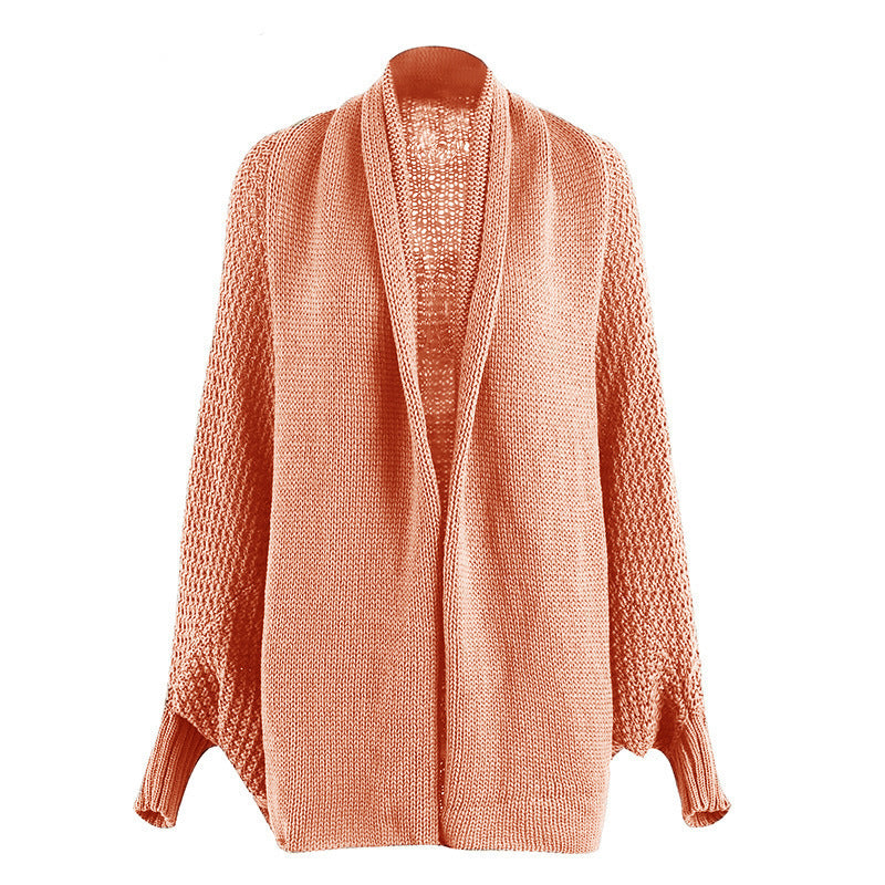 Damen Grobstrickjacke im lässigen Oversized-Stil mit tiefem Schnitt und voluminösen Ärmeln Krohn-e