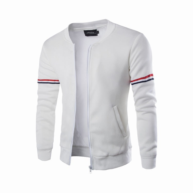 Herren Sportliche Kapuzenjacke mit kontrastierenden Streifen Krohn-e