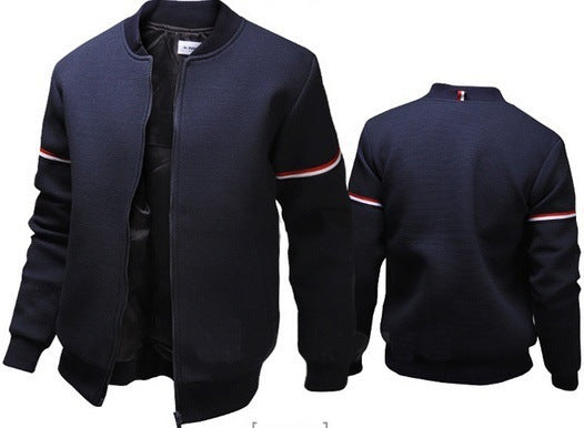 Herren Sportliche Kapuzenjacke mit kontrastierenden Streifen Krohn-e