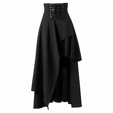 Damen Eleganter asymmetrischer Rock mit Schnürung Krohn-e