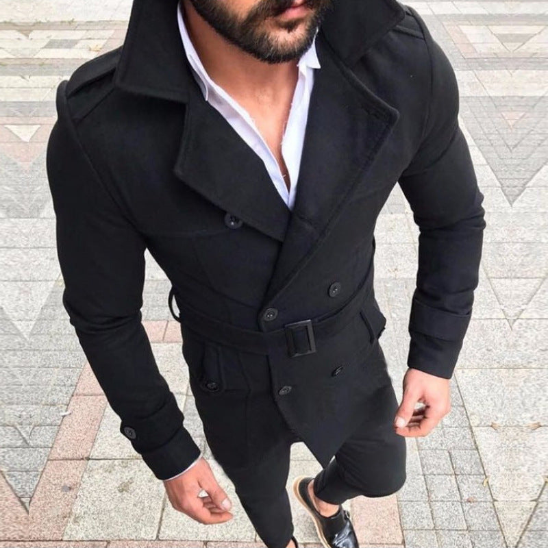 Herren stylischer, taillierter Designermantel Krohn-e