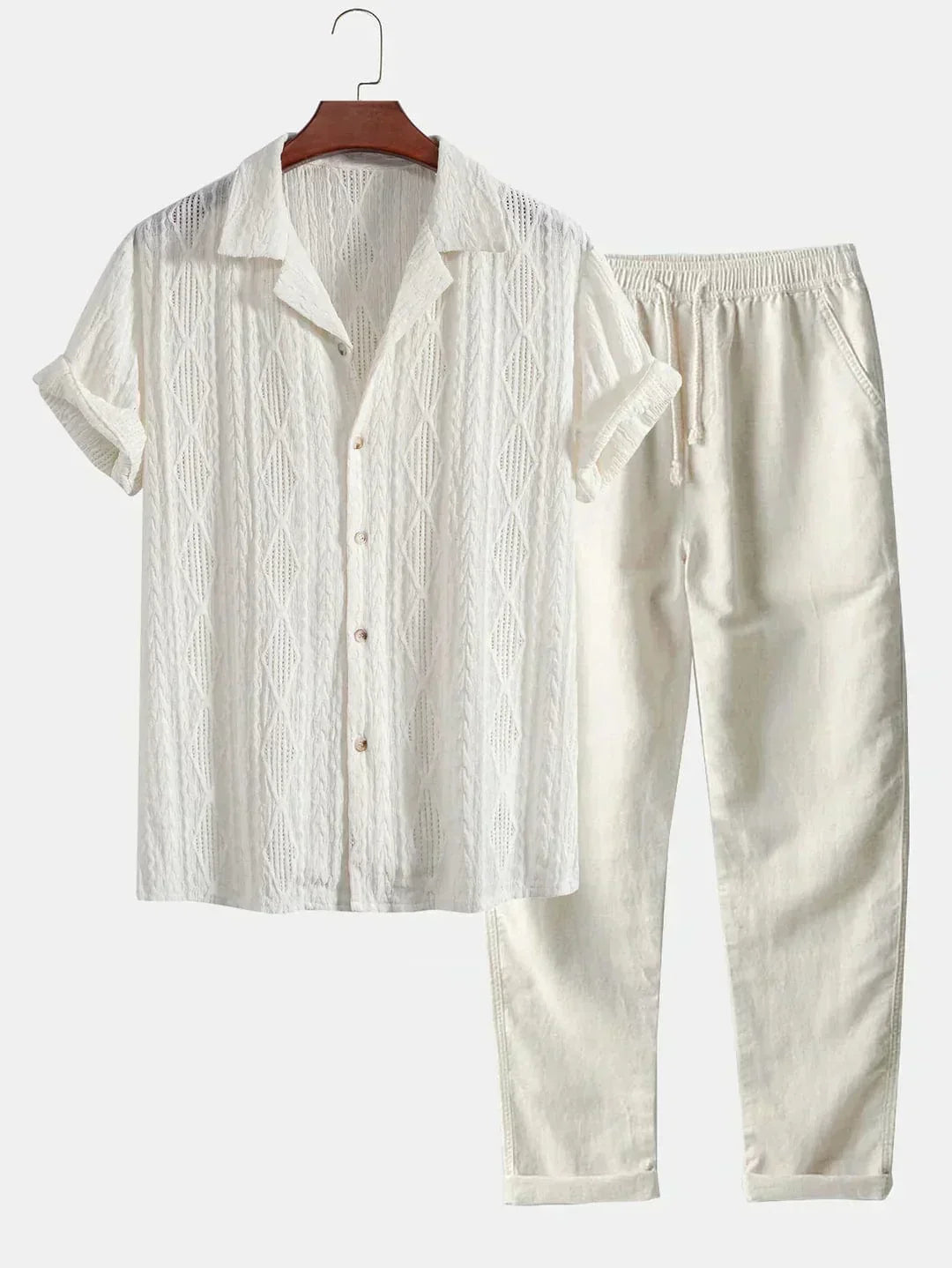 Urmino Ariano Leinenhemd und Hose Set