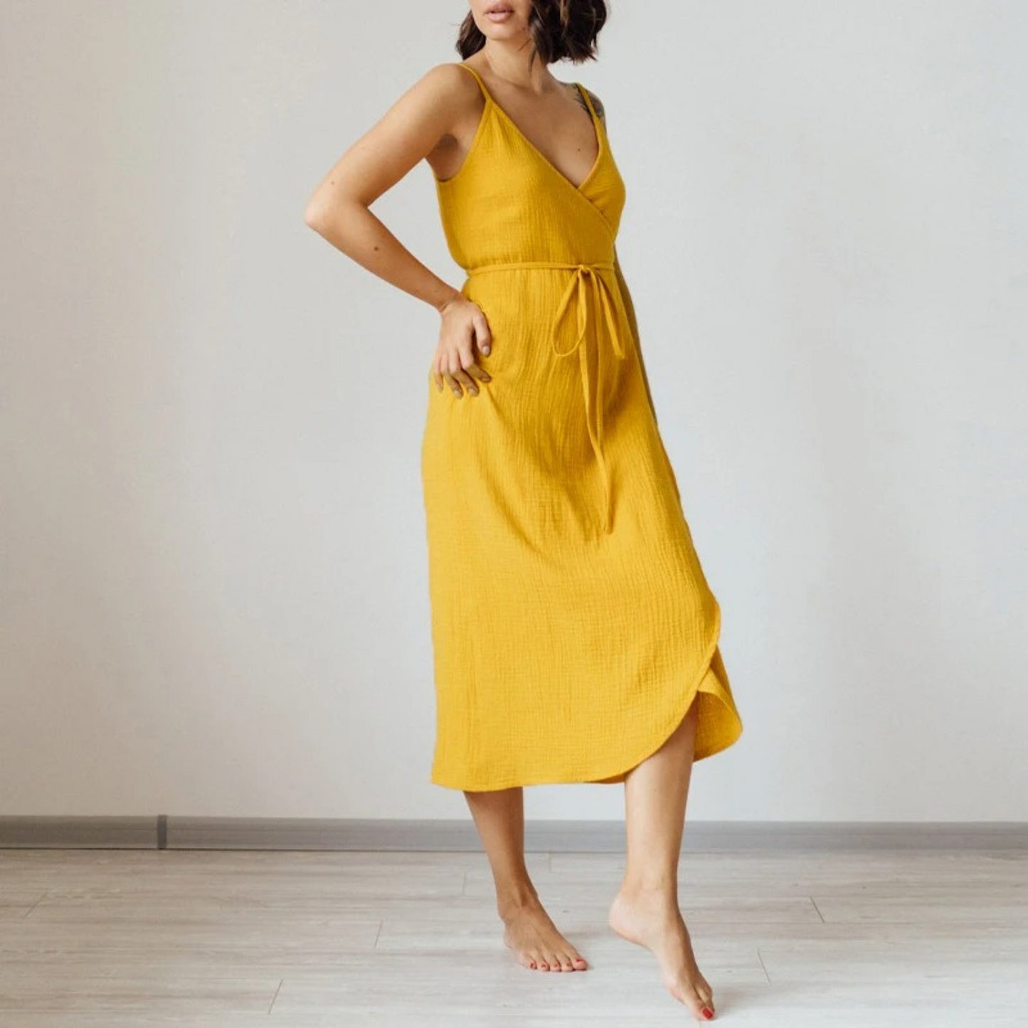Leinen Sommerkleid - elegant, Modell Shawn