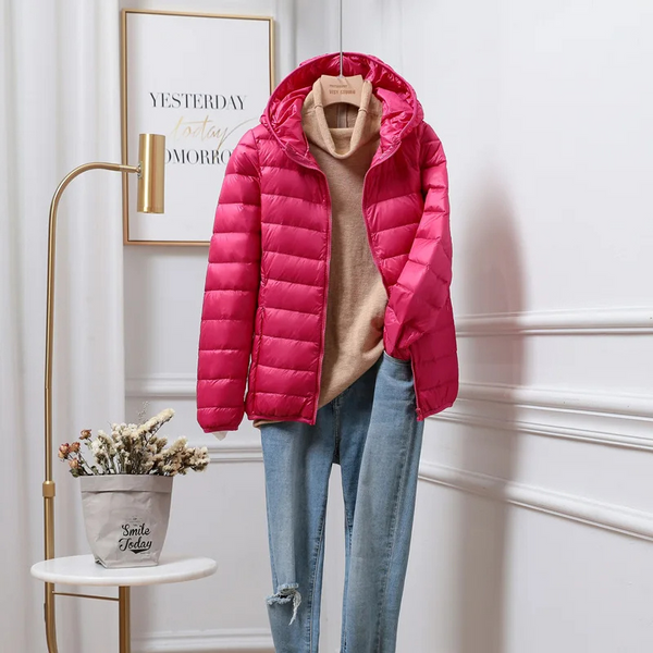 Krohn-e | Leichte Pufferjacke Kapuzen Reißverschluss Freizeitoberbekleidung