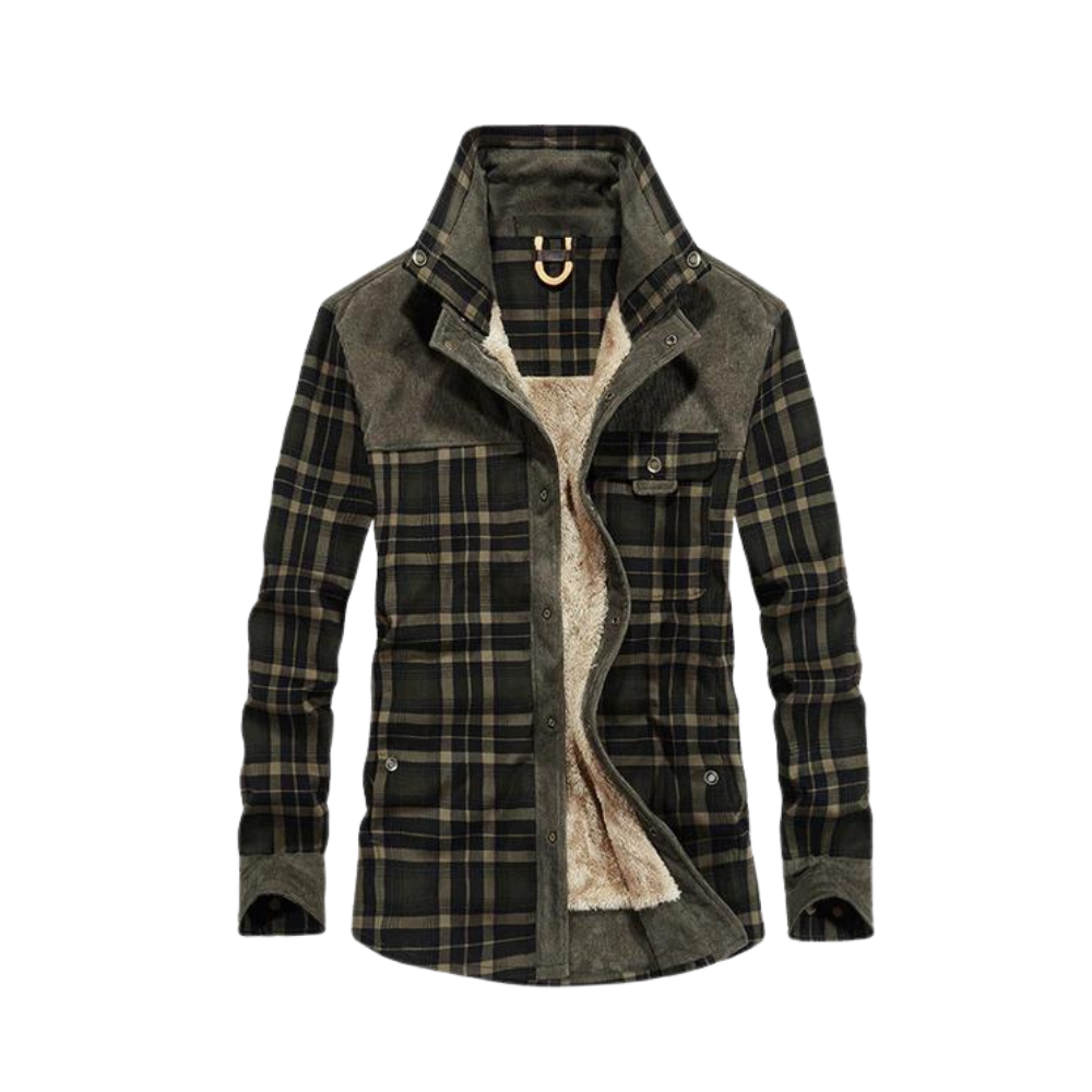 Krohn-e | Jacke Aus Dickem Flanell für Männer