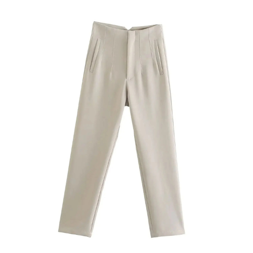 Damenhose Zelda: elegante, hochgeschnittene Hose