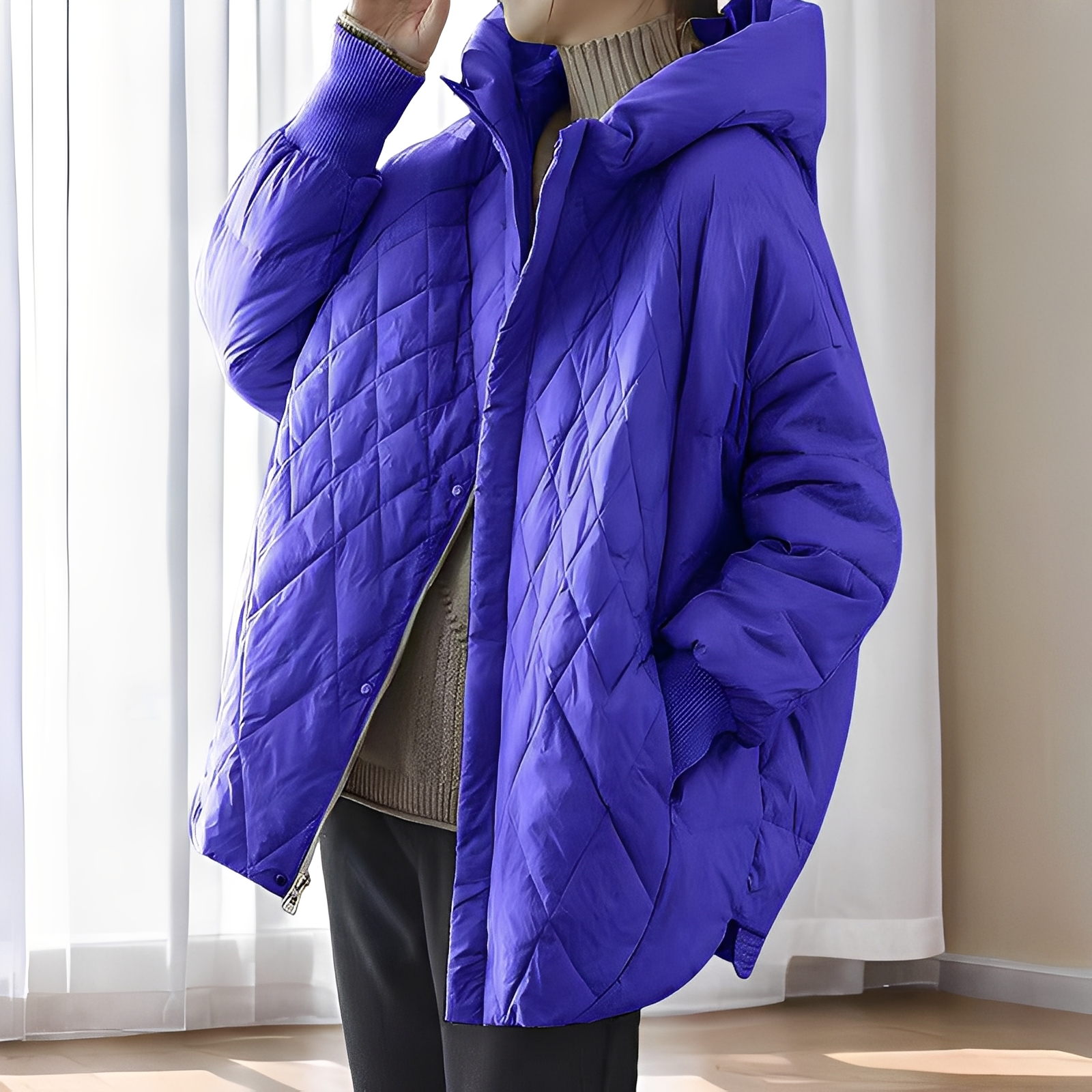 Krohn-e | Lässiger Winter-Daunenmantel mit Reißverschluss für Damen