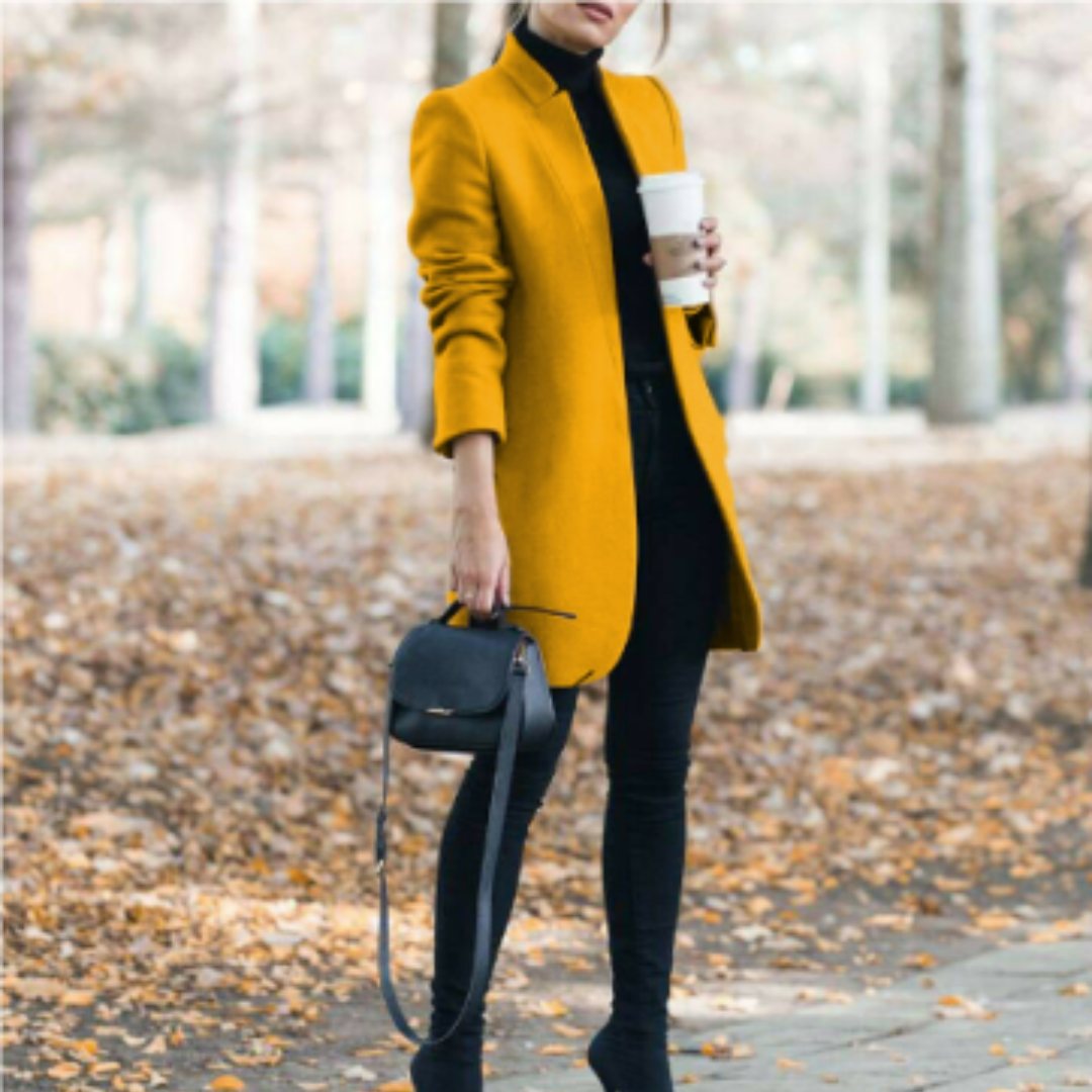 Krohn-e | Damen Stehkragen Mantel - Winter