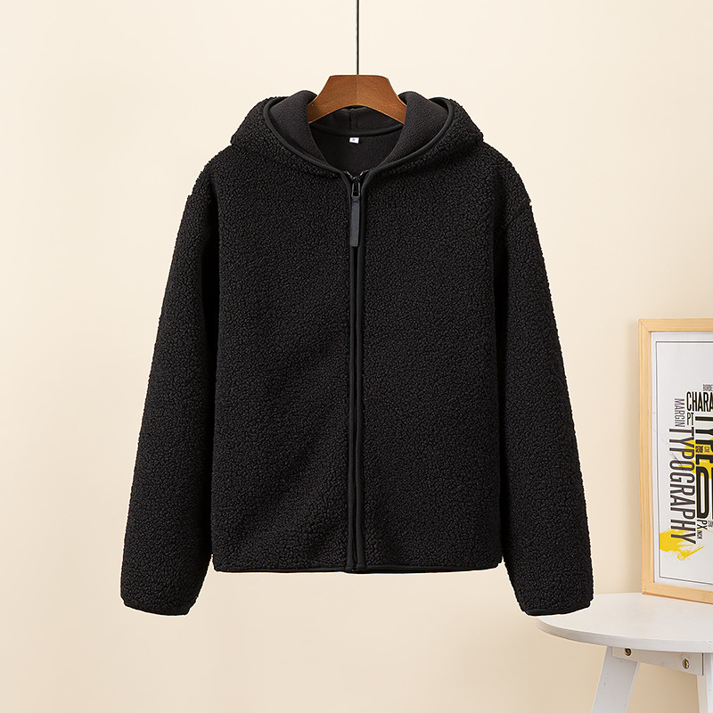 Krohn-e | Kapuzenjacke mit Reißverschluss und Weichem Sherpa Stoff, Fleece Weste