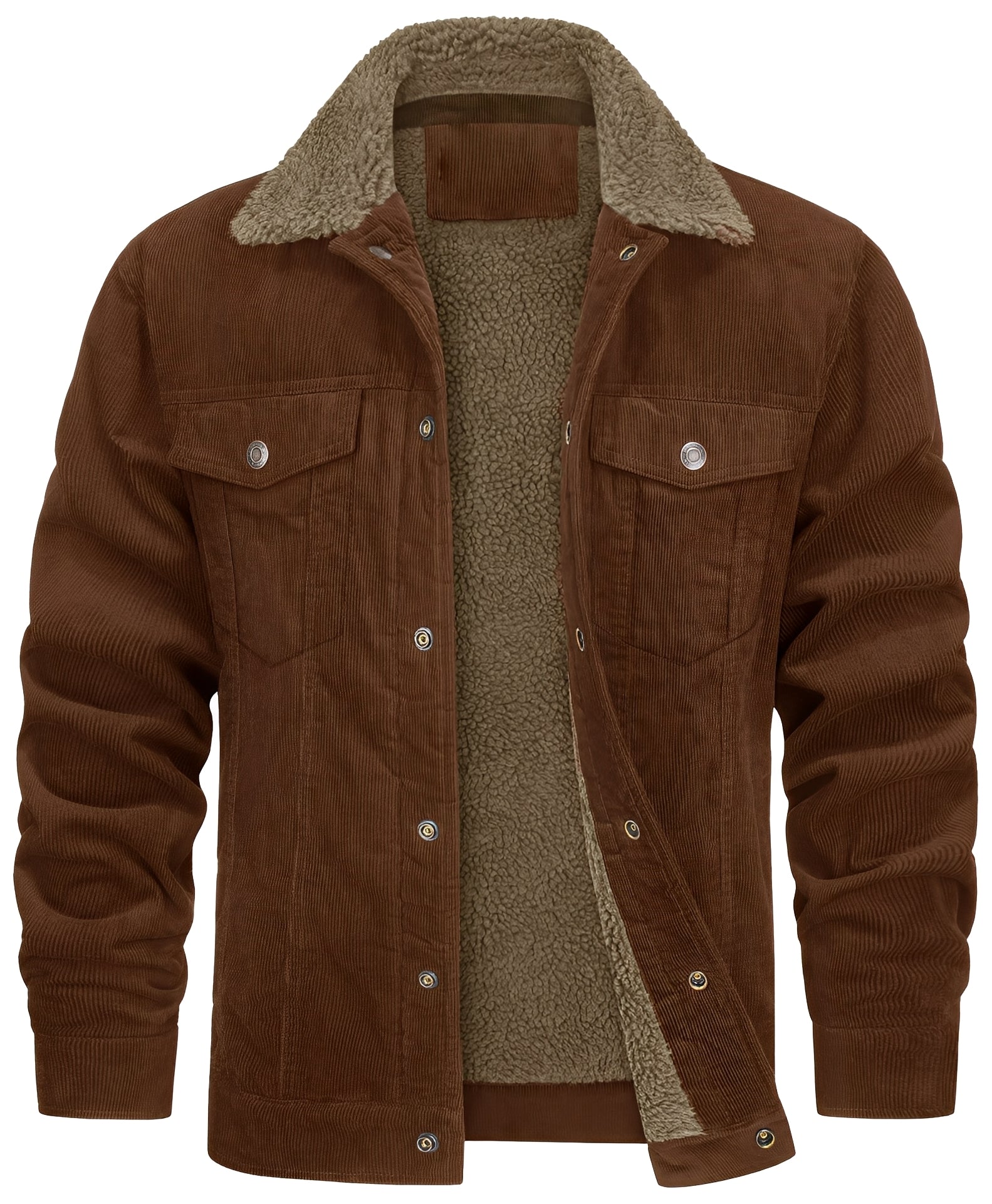 Krohn-e | klassische Cord-Plüschjacke für Männer