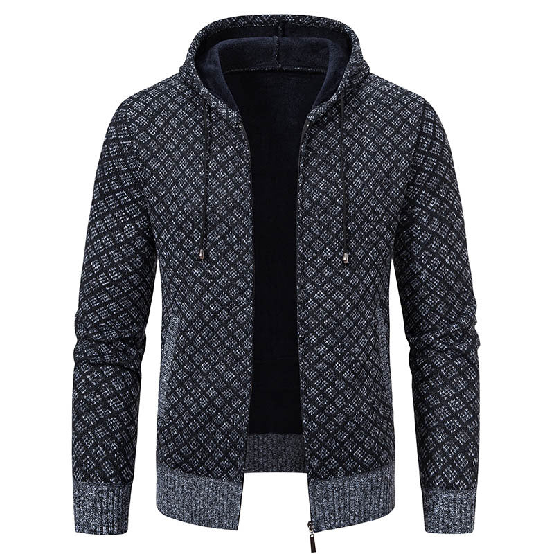 Krohn-e | Elegante, schlanke Jacke mit Kapuze für Männer