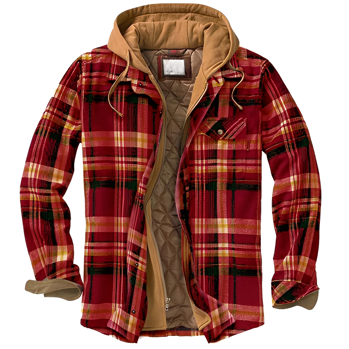 Krohn-e | Casual Flanelljacke mit Karomuster für Männer